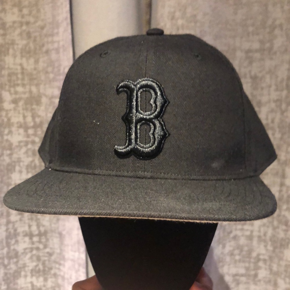 Black Baseball Hat with Embroidered Logo